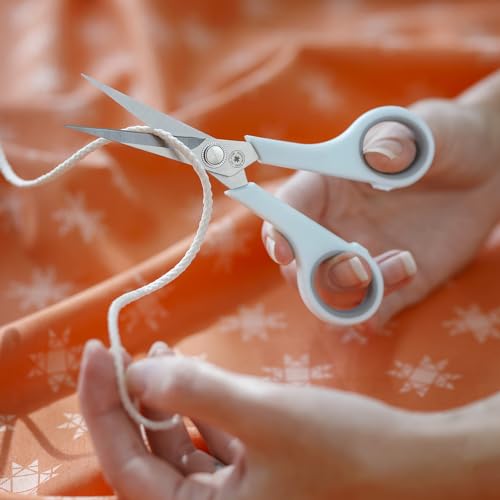 Missouri Star Scissors All Purpose - 6” Precision Tip Scissors for Cutting Fabric, Sewing, Crafting - Ultra Sharp with Comfort Grip and Blade Cover - size: 6 Inch