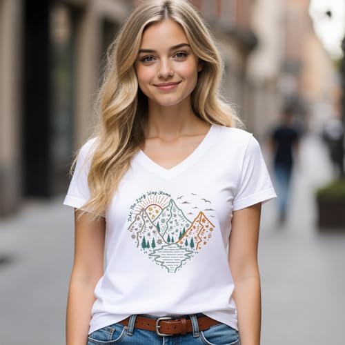 Dandelion Daisy Iron On Transfers 30 Pcs Hiking Mountain Patterns Heat Stickers for Clothing DIY Fabric Crafts(StyleC-20pcs) - style: StyleC-20pcs