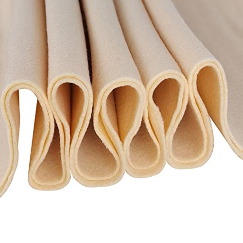 Jtnohx Color Felt Sheets for Crafts 1 Square Yard Felt Fabric Apricot 1.4mm - color: Apricot