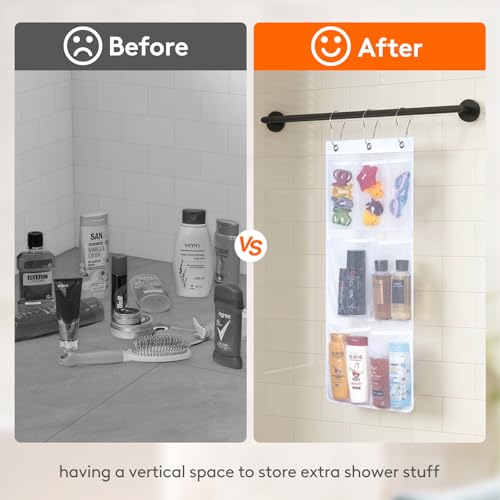 Lifewit Mesh Shower Caddy, 9 Pockets Hanging Bathroom Organizer, 2 Pack - size: 14" x 34"