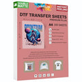 Printium DTF Transfer Film Sheets A4 (8.3 x 11.7 inch) | Premium Plus Instant Peel | Double Matte Anti-Static PET | 100 Pack | Heat Press Paper | ET8550 L1800 XP15000 XP600 R1390 I3200 TX800 5113 - size: Premium+ 100 Sheets
