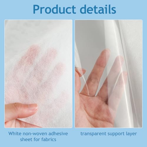 HKC 24PCS 8.3"x11.7" Sticky Water Soluble Embroidery Stabilizer Printable