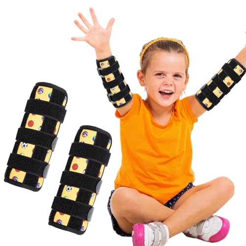 2PCS Thumb Sucking Guard, Thumb Guard for Thumb Sucking(Yellow Ball) - color: Yellow Balls