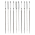uxcell 50Pcs Large Eye Needles, 2.05" 1.6mm High Carbon Iron Embroidery Thread Needle Sewing Big Eye Needle Knitting Needles for Hand Sewing Art Crafts, Silver - size: 1.25x52mm