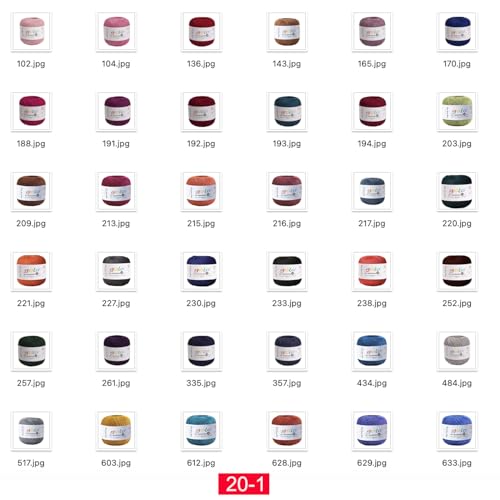 golo Crochet Thread Size 20 Yarn for Hand Knitting Pink Purple Yarn 191 - color: 191 Pink purple