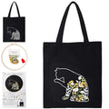 Smart-Feather Cat Embroidery Kit for Beginners Adults, Hand Embroidery Tote Bag Kit with Hoop and Patterns