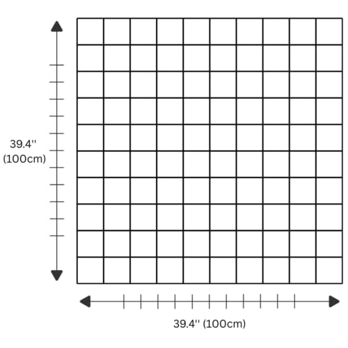 Zweigart Aida 16 Count Fabric – Black (720), 39.4" x 39.4", Large 100% Cotton Embroidery Cloth for Cross Stitch & DIY Crafts - color: Black (720), size: 39.4" x 39.4"