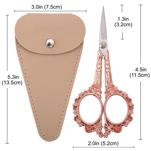 Sewing Embroidery Scissors, Little Crochet Shears - color: Rose Gold