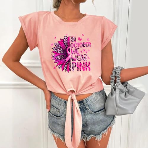 4 Sheets Breast Cancer Awareness Iron on Transfer Patches Pink Ribbon Iron on Patches Stickers Heat Transfer Vinyl Decals with Women Sunflower Design Iron on Appliques T-Shirt Pillow Cover DIY Decor - color: G