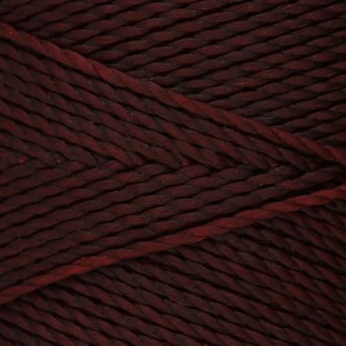 The Beadsmith Knot It Waxed Polyester Cord – Burgundy Color – 0.7mm Diameter – Light Wax, 144 Meters (472 Feet) Per Spool – Make Jewelry, Macrame, Friendship Bracelets and DIY Crafts - color: Burgundy