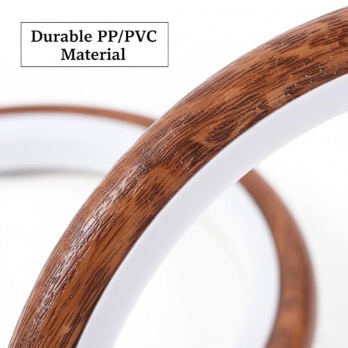18 Pcs 3 Inch Embroidery Hoops Set, Imitated Wood Round Mini Embroidery Hoops, Adjustable Small Embroidery Hoop for Cross Stitch, Sewing Crafts, DIY Projects, and Display, for Crafting Enthusiasts