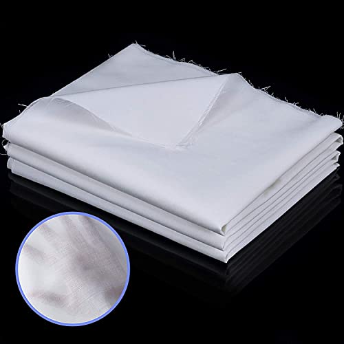 Tatuo Cotton Fabric Muslin Cloth for Sewing,1.6 Yard X 5 Yard,White - color: White, size: 1.6 Yard X 5 Yard