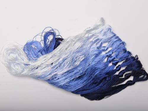 100% Mulberry Silk Embroidery Thread 12 Colors 110m Each (20) - color: 20