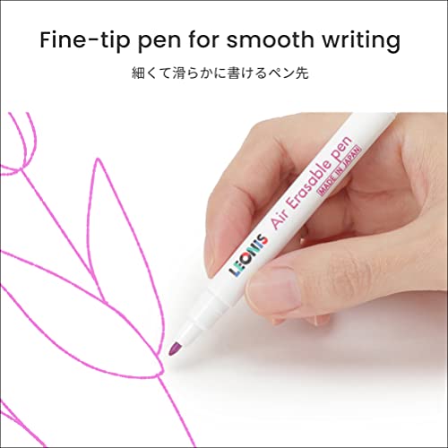 LEONIS Disappearing Ink Fabric Marking Pen Pink 5 Count Pack [ 78009 ] - size: 1 Count (Pack of 5)
