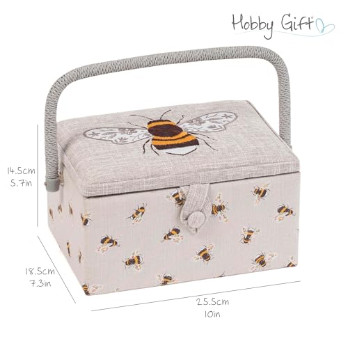 Hobby Gift Medium Sewing Box Organiser - color: Bees