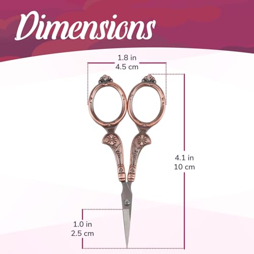 JubileeYarn Flourish Embroidery Scissors - Copper - 1 Scissor - color: Flourish - Copper, size: 1 Scissor