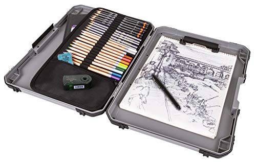 ArtBin Sketch Board with Internal Craft Storage, Drawing Surface, Grey