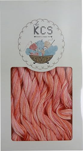 KCS 162 Yards(150 Meters) Mercerized Pearl Cotton Crochet Needlepoint Thread,Size 5,6 skeins,4110 - color: 4110