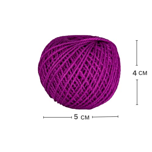 KGS Crochet Thread Cotton Yarn Balls | Size 8 | 10 Balls | 10 Grams Each Ball | Total 100 Grams of Pearl Cotton Thread for Crocheting, Cross Stitch, Needlepoint Hand Embroidery (Purple) - color: Purple