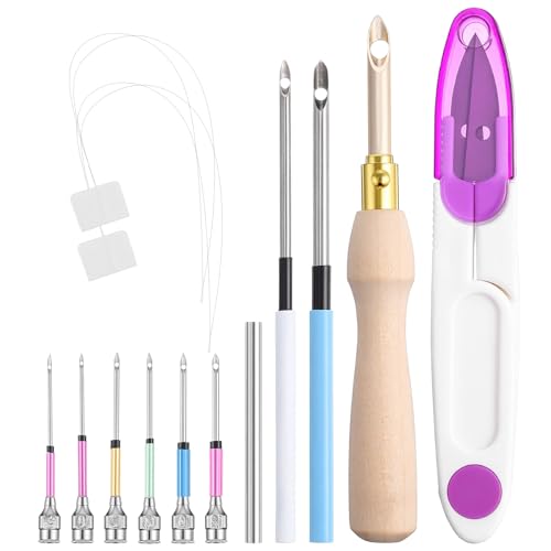 13Pcs Punch Needle Tool Adjustable Punch Needle Embroidery Kit,for Beginner