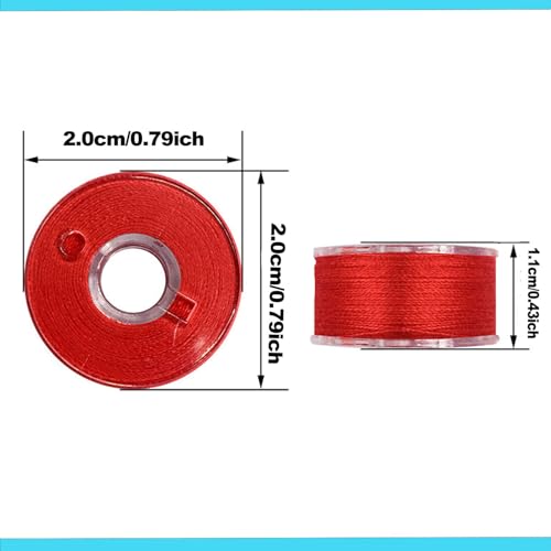 Sewing Thread Kit, 25 Pcs Bobbins for Sewing Machine, Size A SA156 Bobbin Thread for Brother Embroidery and Sewing Machines DIY Projects - color: 25 Colorful