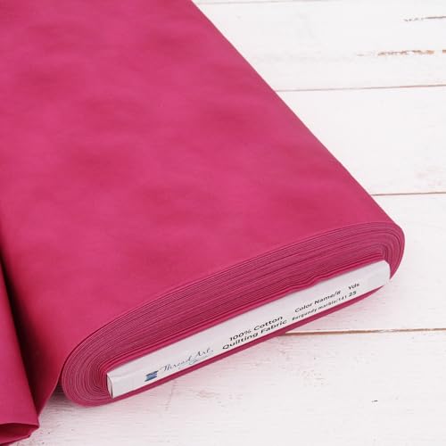 Threadart Vintage Burgundy Marble Cotton Quilting Fabric - By the Yard - color: Burgundy Marble, size: 1 YARD