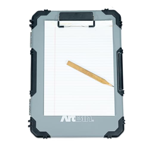 ArtBin Sketch Board with Internal Craft Storage, Drawing Surface, Grey