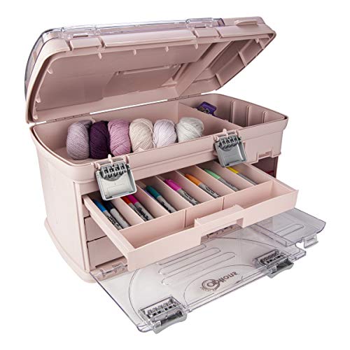 Large Three Drawer Organization System - Two Small Utility Stows | Battery, Jewelry, Small Parts, Craft, Sewing, Paint, Collectibles Storage