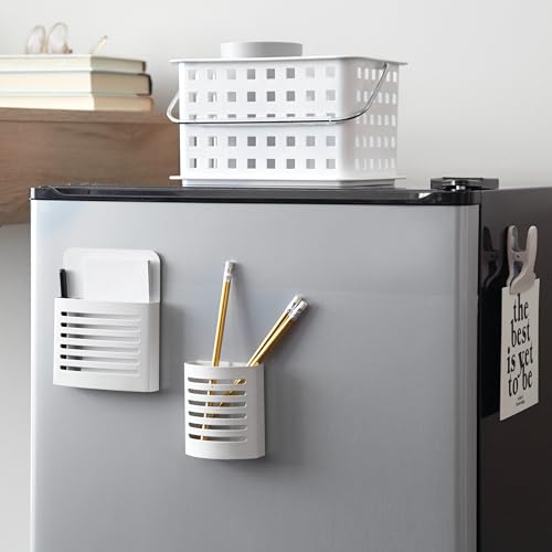 iDesign Portable Shower Caddy Basket with Handle, White - color: White, style: Pack of 1