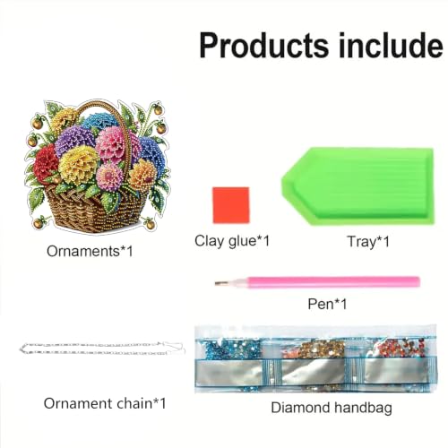 STGLCR Diamond Art Painting Kit for Adult,Flowers DIY Special Shaped Rhinestone Desk Placement Ornament,Home Stand Up Gem Painting Craft Kit,Gift,Double Sided. - color: Flowers