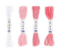 Olympus Sashiko Thread 20m Skein Color Bundles (Carnation: 53-01-13-14) - color: Carnation: 53-01-13-14