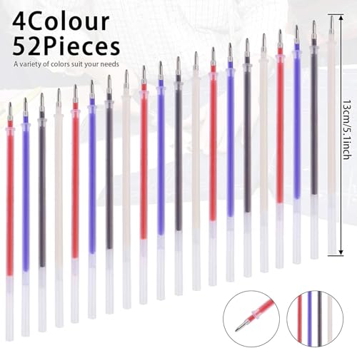 JANYUN 116 Pcs Heat Erasable Pens, 12 Disappearing Ink Pens with 104 Refills