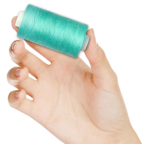 All Purpose Polyester Sewing Thread-2 Spools for Hand and Machine Sewing(Emerald Green) - color: Emerald Green
