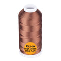 Simthread Rayon Embroidery Thread 5500 Yards, 40wt 100% Rayon Viscose for Commercial and Domestic Machines - Sienna 1058 - color: Sienna1058