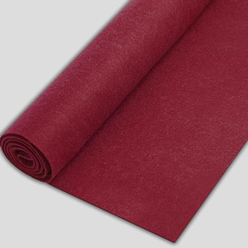 Craft Felt Fabric by The Yard Thickness 1.6mm 36" x 72" Soft and Durable Felt Fabric for Sewing Crafts Blankets DIY Creative Project (Wine Red) - color: Wine Red