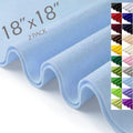 Light Blue Felt Fabric Sheets 18" x 18" (2 Pack) 1.6mm Soft Craft Felt - color: Light Blue
