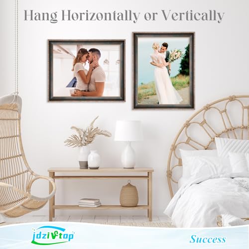 14x18 Frame Vintage Green, Ornate 18x14in Picture Frame with Floral Trim, for 14 x 18inch Gallery Photo Pic with HD Plexiglass, 1.6in Widen 0.8in Thick, Horizontal Vertical Wall Display - color: Vintage Green, size: 14x18in