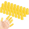 24pcs Silicone Finger Protectors,Rubber Fingers Tips, 3 Sizes