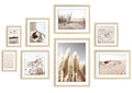 ArtbyHannah Gallery Wall Frame Set, 8 Pack Beige Picture Frames, Large - color: Beige, size: Large