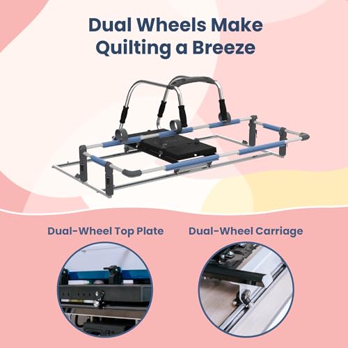 Cutie Breeze Table Top Hoop Quilting Frame | Beginner Frame for Domestic Machines | Portable Quilting Table, Hoop Frame, and Quilting Supplies - style: Cutie Breeze