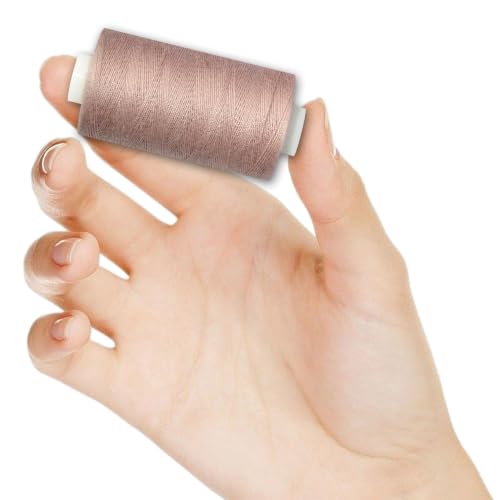 All Purpose Polyester Sewing Thread-2 Spools for Hand and Machine Sewing(Dusty Pink) - color: Dusty Pink