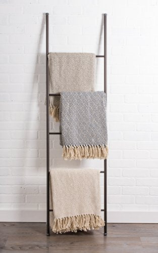 DII Diamond Throw Collection Cotton Woven, 50x60, White - color: White