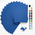 Royal Blue Felt Fabric Sheets Stiff 20 Pcs 8" X 12" 1mm Thick - color: Royal Blue
