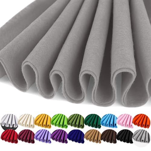 IONTACH 36" X 36" Grey Soft Felt Fabric 1.6mm Thick - color: Grey, size: Soft - 36" X 36"
