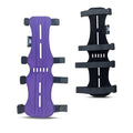 Hunt & Seek Fabric Archery Arm Guard 4 Hook-and-Loop Adjustable Straps Hunting Arm Guard Forearm Wrist Protector Archery Bracer Adult Unisex - color: Purple