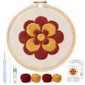 AohaiNova Punch Needle Kit for Adult Beginners,Punch Needling Set Flower - color: 05-Flower