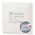 Simthread Fusible Iron-on Embroidery Backing Interfacing - 7" x 7", 100 Precut Sheets - color: White, size: 7" x 7" 100pcs