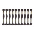 12 Skeins Embroidery Cotton Floss of 9yds for DIY Embroidery, Dark Coffe - color: Dark Coffe