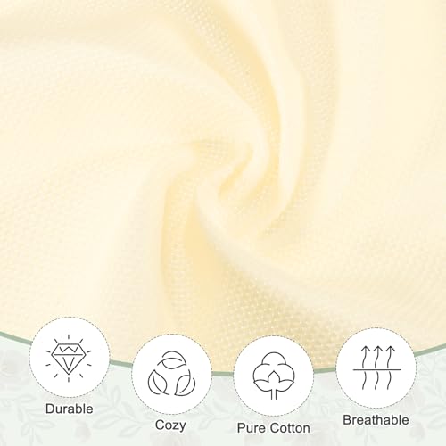PATIKIL 14 Count Cross Stitch Cloth 19"x28", Embroidery Cotton Fabric DIY Cross Stitch for Handmade Needlework Art Crafts Machine Embroidery, Light Beige - color: Light Beige, size: 19"x28"