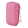 Diabetic Supplies Travel Case Organizer for Test Strips, Lancets, Needles, Lancing Device, Glucose Meter, Alcohol Wipes, Insulin Pens, Syringes, Diabetes Testing Kit Storage Bag (Pink) - color: Pink